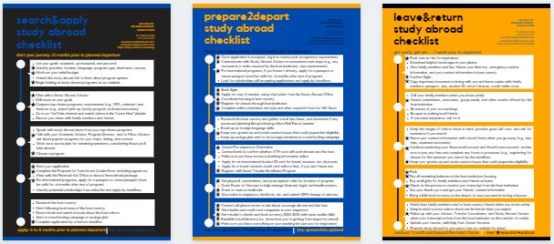 Study Abroad Checklists